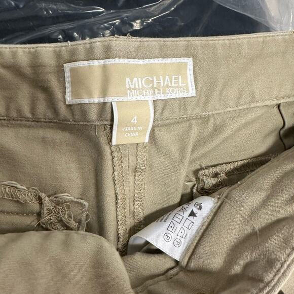 Michael Michael Kors Chic Beige Trousers with Zipper Details - Picture 2 of 5